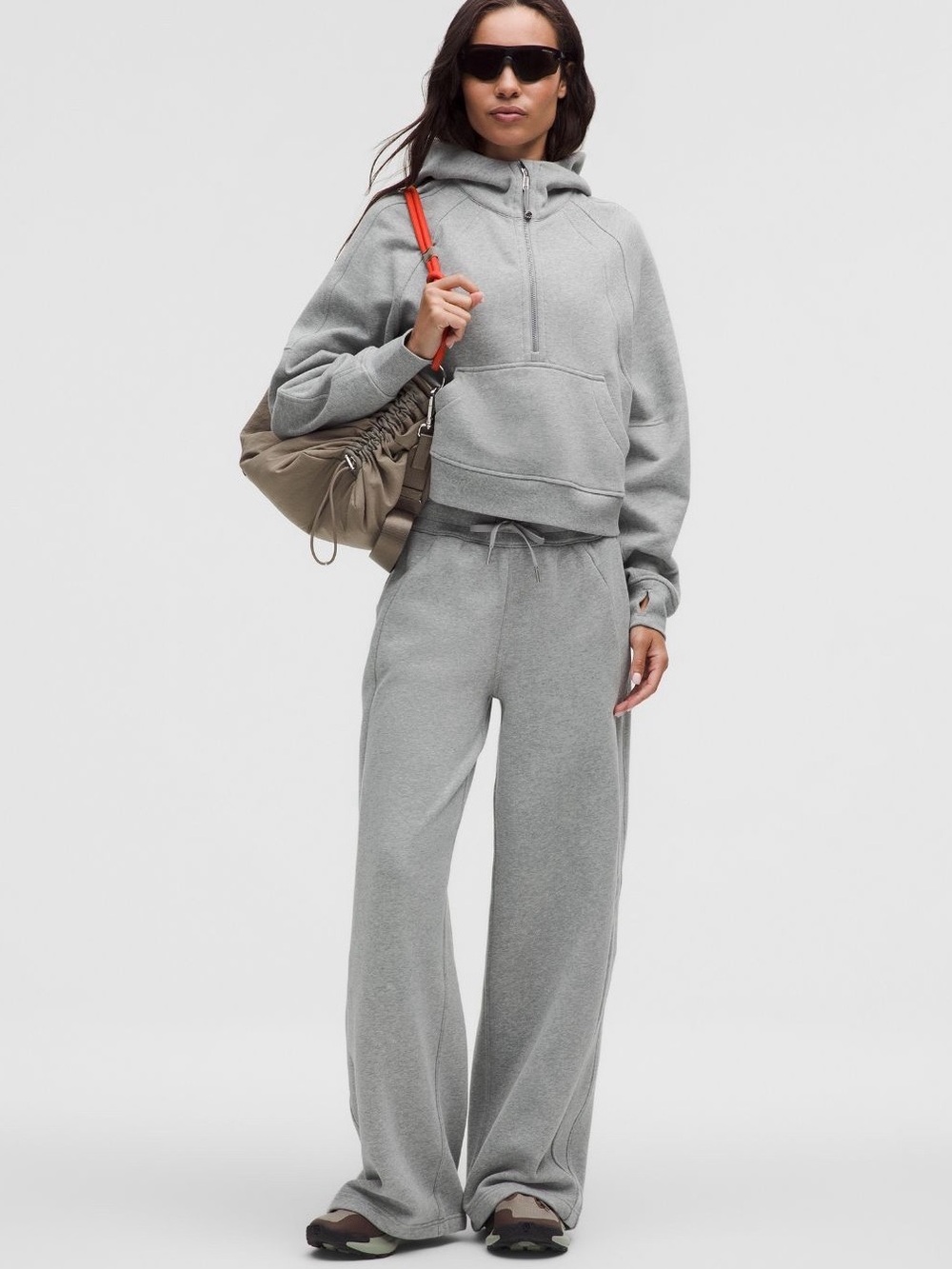 Lululemon Scuba Women's Gray Wide-Leg Sweatpants NWT